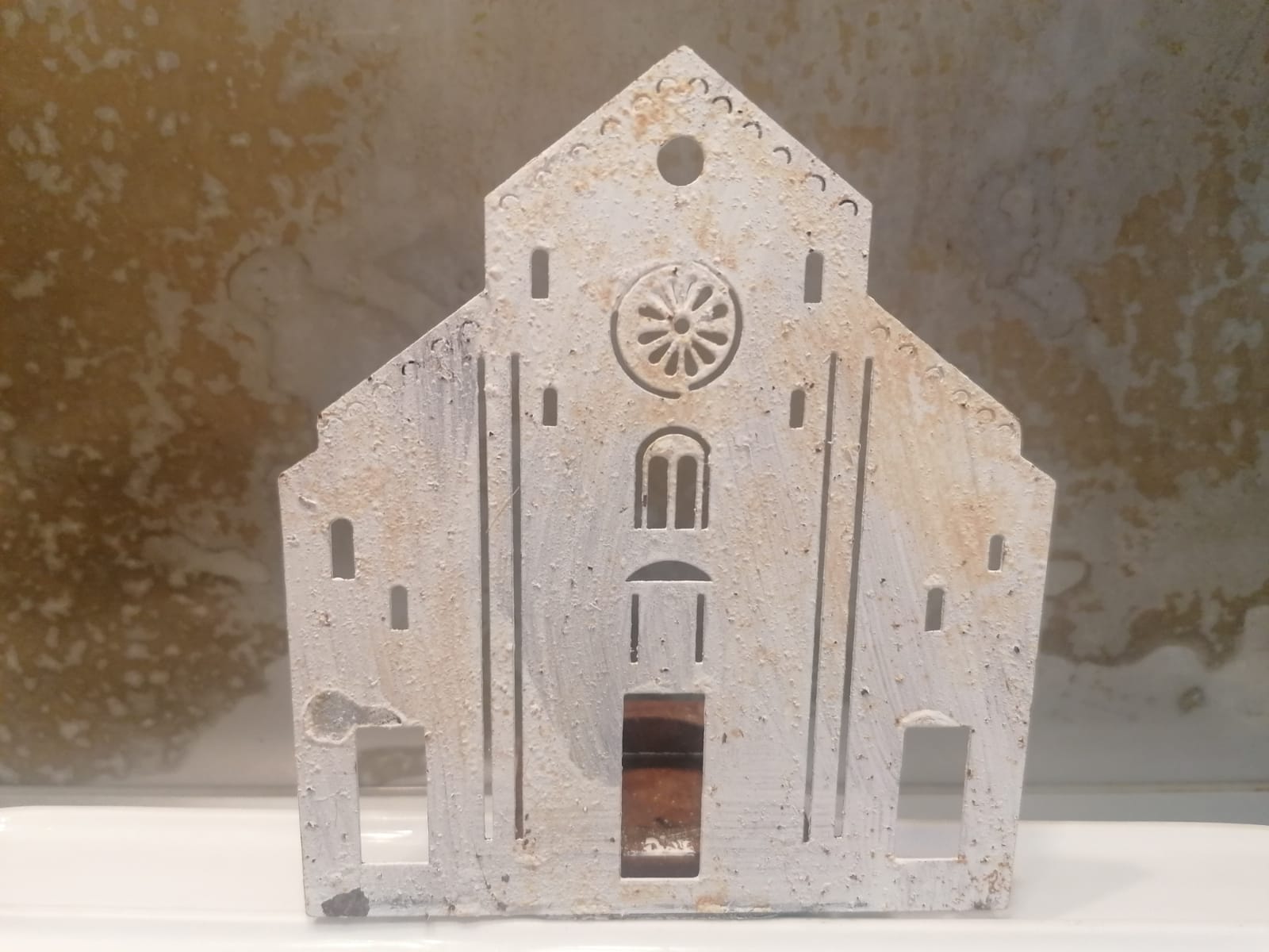 Bari vecchia cattedrale metallo acidato skiline made in Italy artigianato p